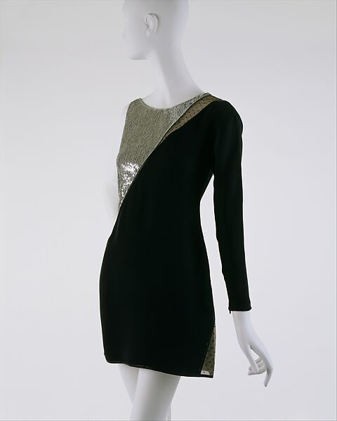 Evening dress, Geoffrey Beene (American, Haynesville, Louisiana 1927–2004 New York), silk, metal, American 