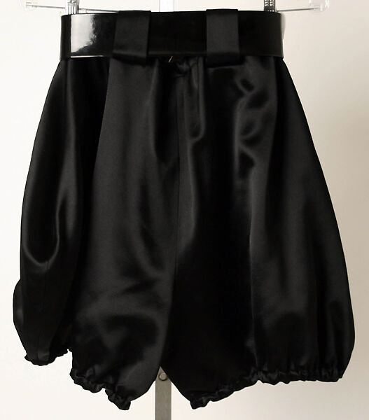 Shorts, Rudi Gernreich (American (born Austria), Vienna 1922–1985 Los Angeles, California), silk, leather, plastic (vinyl), American