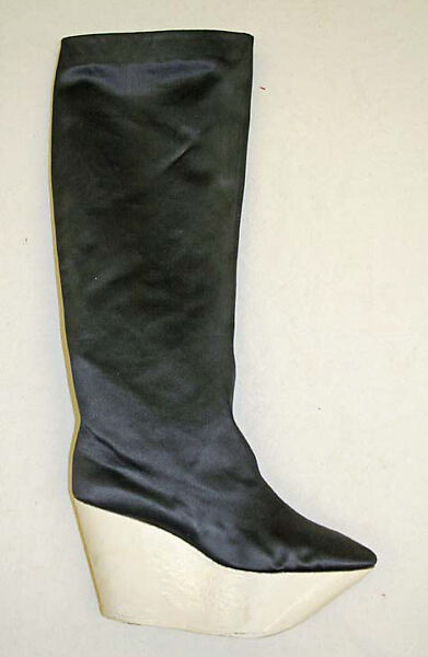 Boots, Herbert Levine Inc. (American, founded 1949), silk, wood, American