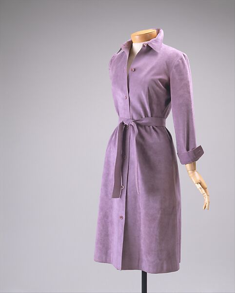 Dress, Halston (American, Des Moines, Iowa 1932–1990 San Francisco, California), Ultrasuede, American 