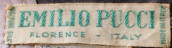 Dress, Emilio Pucci (Italian, Florence 1914–1992), silk, glass, Italian