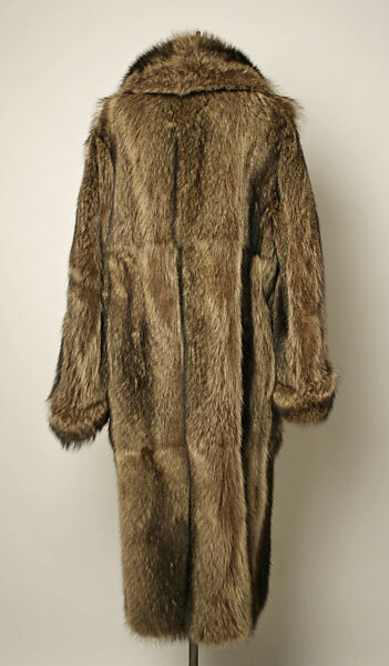 Coat, Revillon Frères (French, founded 1723), fur, silk, French