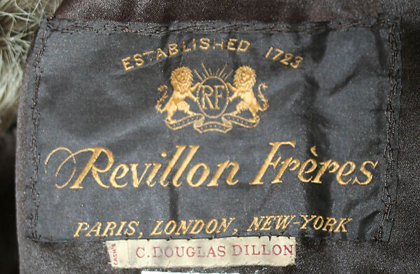 Coat, Revillon Frères (French, founded 1723), fur, silk, French