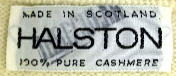 Dress, Halston (American, Des Moines, Iowa 1932–1990 San Francisco, California), cashmere, American