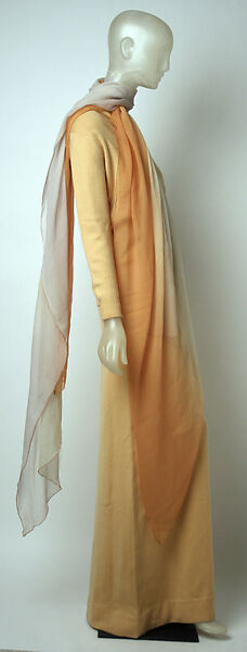 Ensemble, Halston (American, Des Moines, Iowa 1932–1990 San Francisco, California), (a, b) wool; (c) silk, American