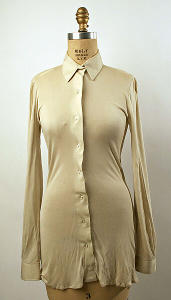 Shirt, Halston (American, Des Moines, Iowa 1932–1990 San Francisco, California), silk, American 