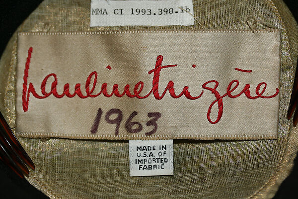 Dress, Pauline Trigère (American, born France, Paris 1908–2002 New York), silk, rhinestones, American