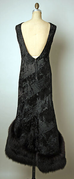 Evening dress, Pauline Trigère (American, born France, Paris 1908–2002 New York), fur, American