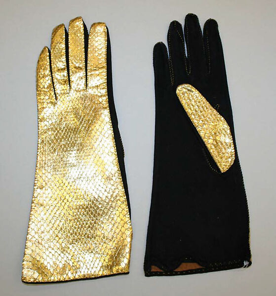 Gloves, L. Lipstadt, leather, suede, European 