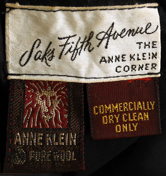 Dress, Anne Klein (American, Brooklyn, New York 1923–1974 New York), wool, American