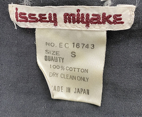 Shirt, Issey Miyake (Japanese, 1938–2022), cotton, Japanese