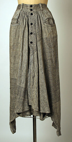 Trousers, Yohji Yamamoto (Japanese, born Tokyo, 1943), linen, Japanese 