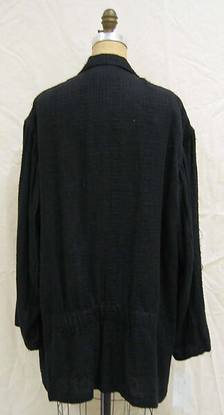 Jacket, Yohji Yamamoto (Japanese, born Tokyo, 1943), linen, metal, Japanese