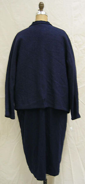 Ensemble, Yohji Yamamoto (Japanese, born Tokyo, 1943), wool, Japanese