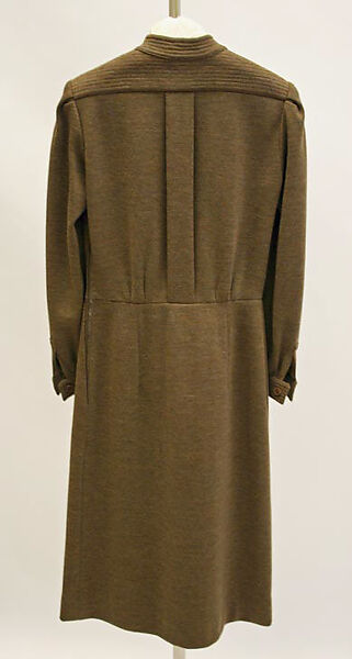 Dress, Gucci (Italian, founded 1921), wool, leather, Italian