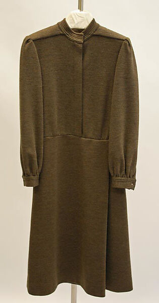 Dress, Gucci (Italian, founded 1921), wool, leather, Italian 