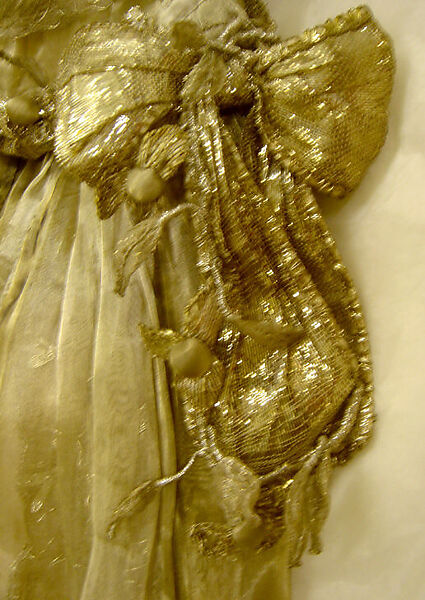 Evening dress, Lucile Ltd., New York (American, 1910–1932), metallic thread, American