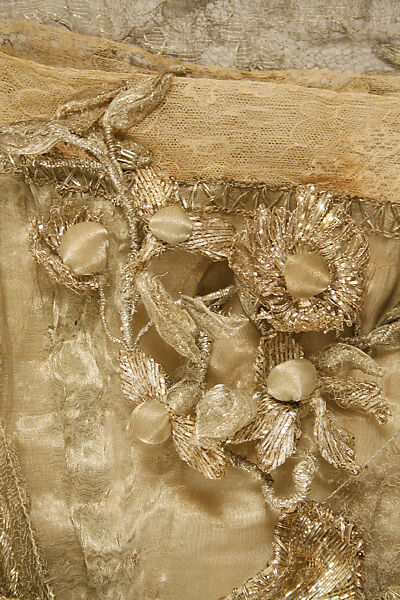 Evening dress, Lucile Ltd., New York (American, 1910–1932), metallic thread, American