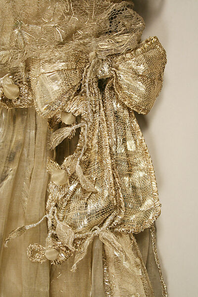 Evening dress, Lucile Ltd., New York (American, 1910–1932), metallic thread, American