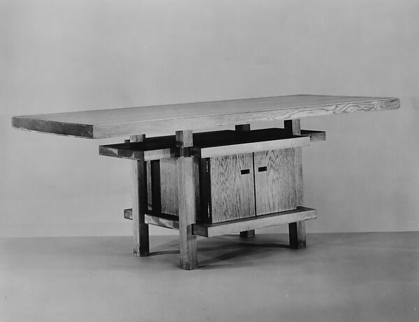 Table, Frank Lloyd Wright (American, Richland Center, Wisconsin 1867–1959 Phoenix, Arizona), White oak, American