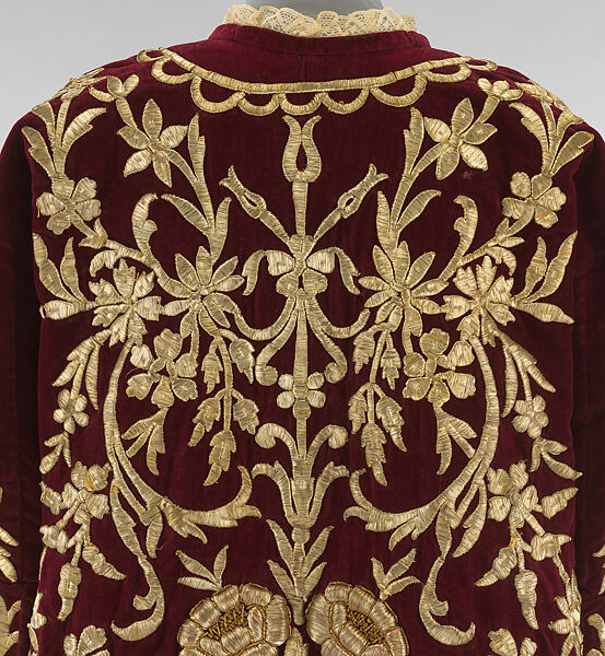 Bindalli Wedding Dress, Cotton, metal wrapped thread; embroidered