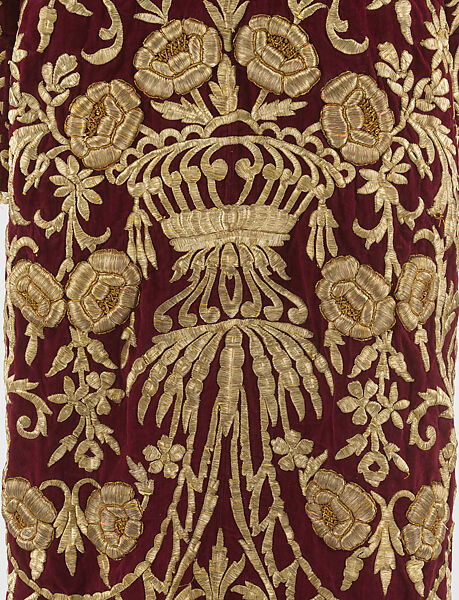 Bindalli Wedding Dress, Cotton, metal wrapped thread; embroidered