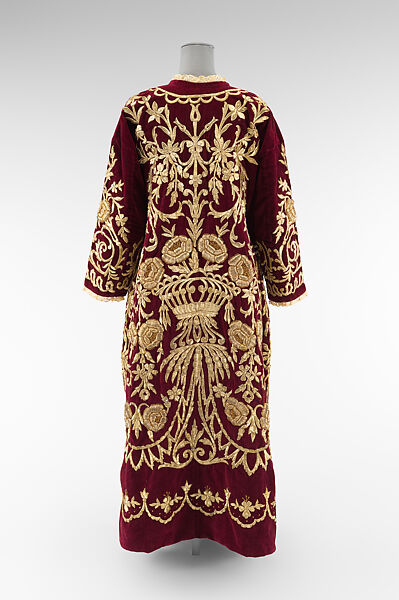 Bindalli Wedding Dress, Cotton, metal wrapped thread; embroidered