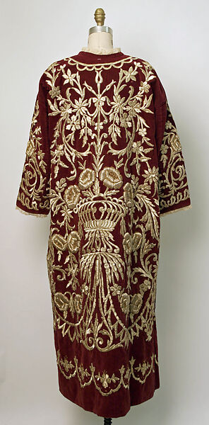 Bindalli Wedding Dress, Cotton, metal wrapped thread; embroidered