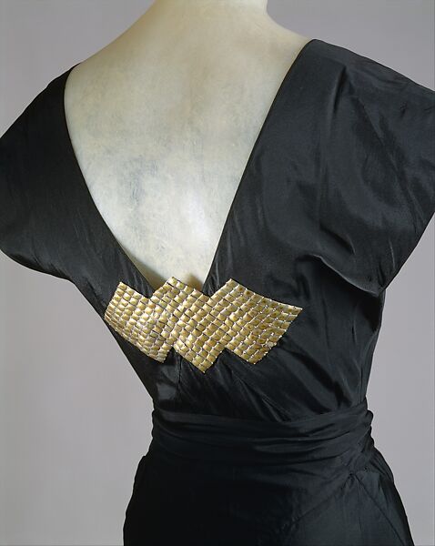 Evening ensemble, House of Lanvin (French, founded 1889), silk, metal, French