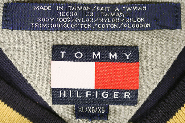 Athletic ensemble, Tommy Hilfiger Corporation (American, founded 1985), (a) nylon, cotton; (b) nylon; (c, d) plastic, American