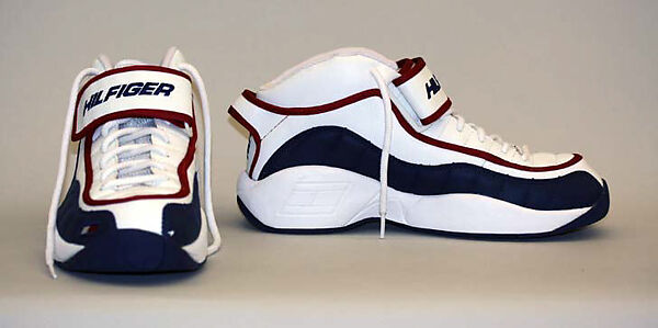 Athletic ensemble, Tommy Hilfiger Corporation (American, founded 1985), (a) leather; (b, c) cotton; (d) cotton, spandex; (e,f) leather, nylon, American