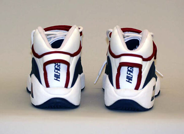 Athletic ensemble, Tommy Hilfiger Corporation (American, founded 1985), (a) leather; (b, c) cotton; (d) cotton, spandex; (e,f) leather, nylon, American