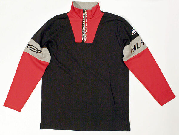 Athletic ensemble, Tommy Hilfiger Corporation (American, founded 1985), (a) leather; (b, c) cotton; (d) cotton, spandex; (e,f) leather, nylon, American