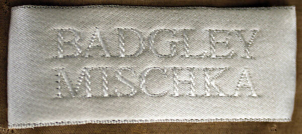 Evening dress, Badgley Mischka (American, founded 1988), synthetic fiber, silk, glass, plastic, American