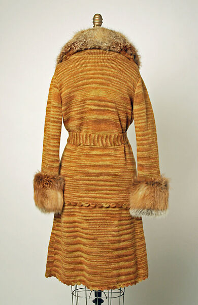 Ensemble, Adolfo (American, born Cuba, Cárdenas 1923–2021 New York), (a) synthetic fiber, wool; (b–d)  wool, fur, American