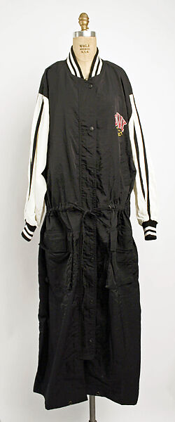 Athletic ensemble, Donna Karan New York (American, founded 1985), (a) cotton; (b) nylon; (c) lycra; d) wool; (e,f) leather, American