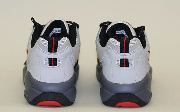 Athletic ensemble, Donna Karan New York (American, founded 1985), (a) Lycra; (b, c) synthetic fiber; (d) wool; (e, f) nylon, plastic (foam), rubber, American