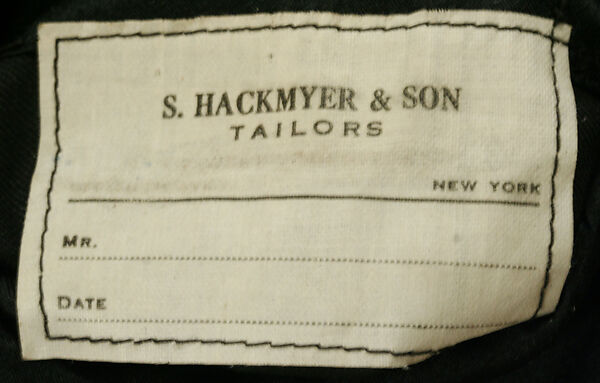 Suit, Brooks Brothers (American, founded 1818), (a, b) wool, silk; (c) silk, cotton, American