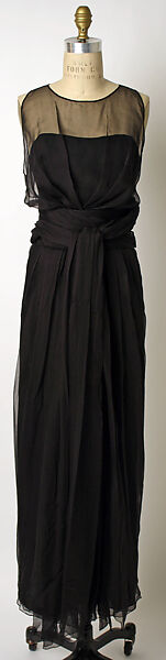 Evening dress, Norman Hartnell (British, founded 1923), silk, British 