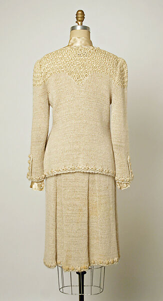 Suit, Adolfo (American, born Cuba, Cárdenas 1923–2021 New York), (a,b) wool, rayon; (c) silk, American