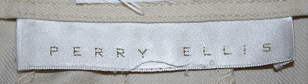 Suit, Perry Ellis Sportswear Inc. (American, founded 1978), wool, American