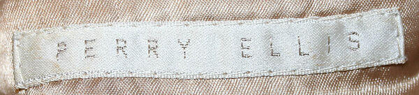 Coat, Perry Ellis Sportswear Inc. (American, founded 1978), camel hair, American