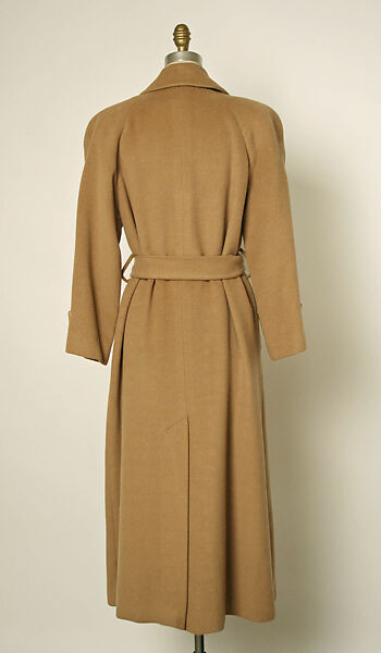 Coat, Perry Ellis Sportswear Inc. (American, founded 1978), camel hair, American
