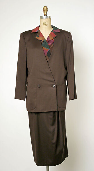 Ensemble, Perry Ellis Sportswear Inc. (American, founded 1978), wool, silk, American 