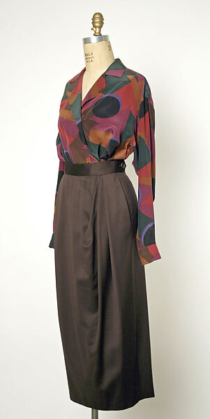 Ensemble, Perry Ellis Sportswear Inc. (American, founded 1978), wool, silk, American