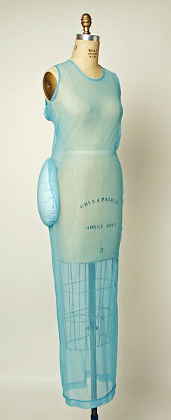 Dress, Comme des Garçons (Japanese, founded 1969), (a) polyurethane, polyester (b) nylon, polyurethane,  down, Japanese