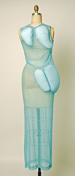 Dress, Comme des Garçons (Japanese, founded 1969), (a) polyurethane, polyester (b) nylon, polyurethane,  down, Japanese