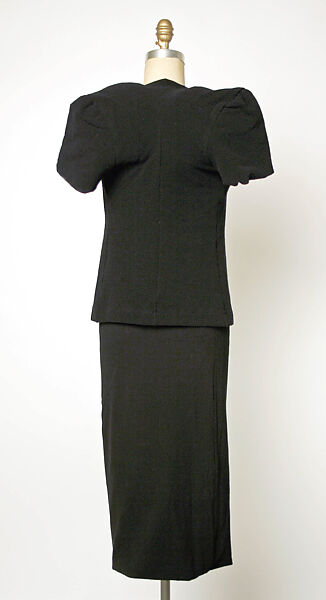 Ensemble, Comme des Garçons (Japanese, founded 1969), (a) polynosic rayon, nylon, polyurethane (b) wool, nylon, polyurethane, down, Japanese