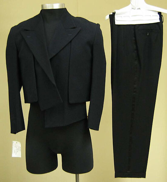 Evening suit, Comme des Garçons (Japanese, founded 1969), wool, Japanese