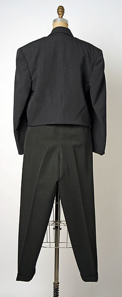 Evening suit, Comme des Garçons (Japanese, founded 1969), wool, Japanese